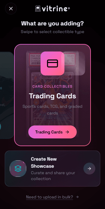 Trading Cards selected